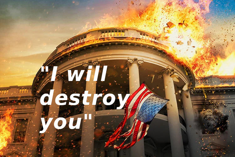 I will destroy you, threat, Washington